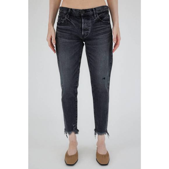 NEW MOUSSY kearny tapered jeans in black - Picture 1 of 3